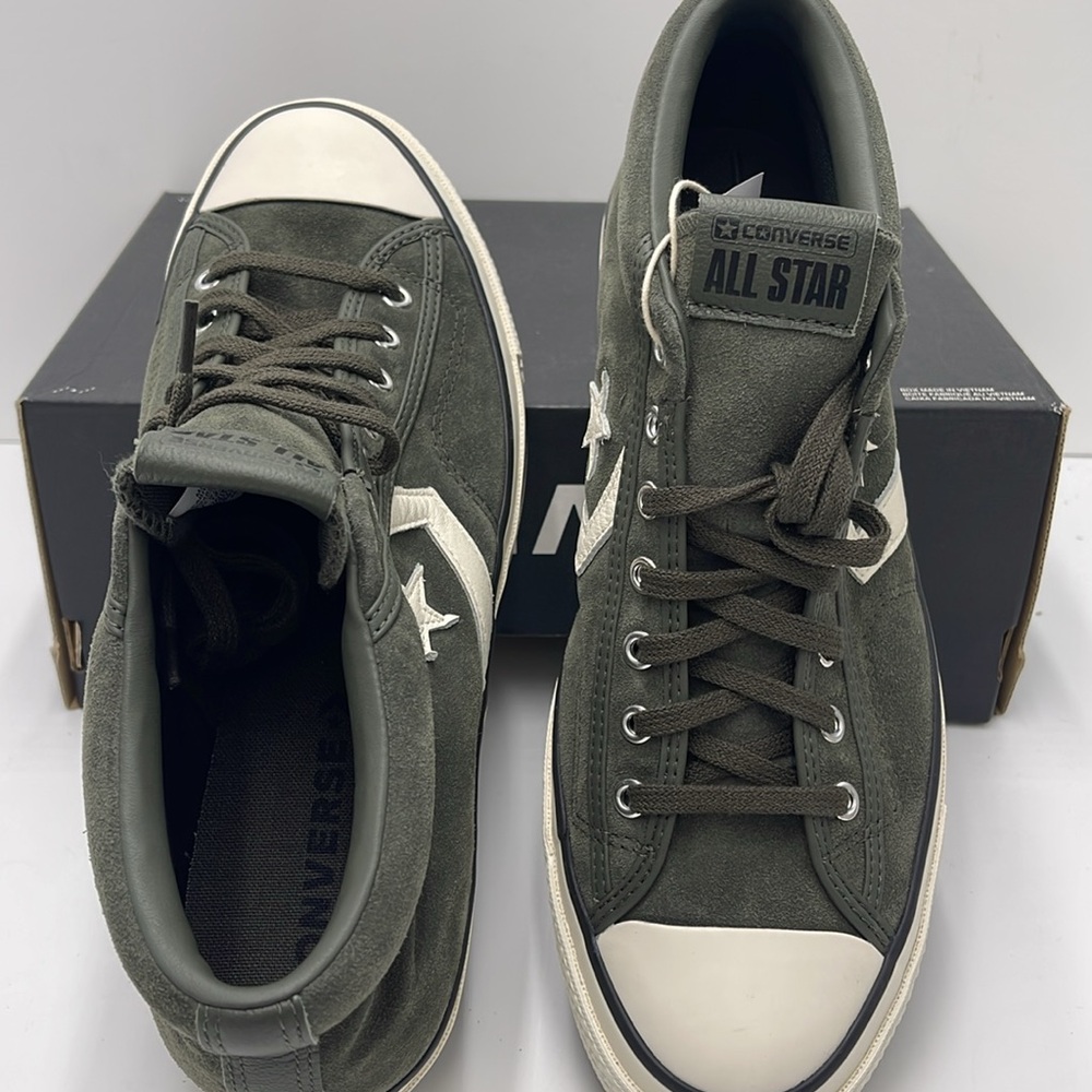 Converse Men's Black High-Top Sneakers A09463C
STAR PLAYER 76 MID CAVE GREEN - Picture 12 of 16